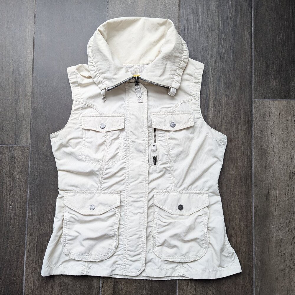 Eddie Bauer Travex Outdoor Hiking Travel Utility Vest, Women's Size S, Beige